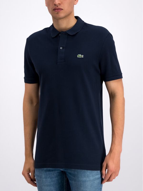 Lacoste Lacoste Тениска с яка и копчета PH4012 Тъмносин Slim Fit