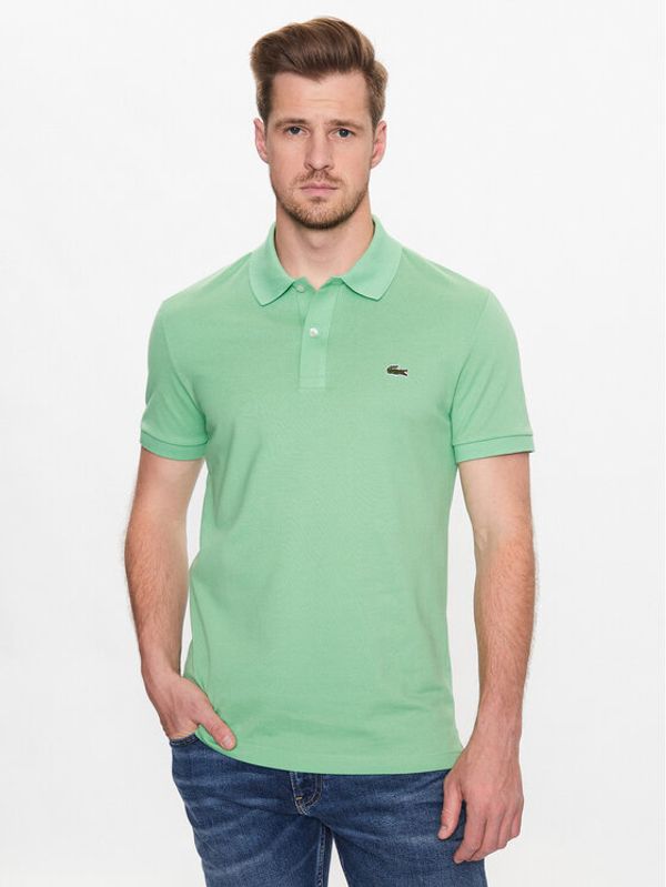 Lacoste Lacoste Тениска с яка и копчета PH4012 Зелен Regular Fit
