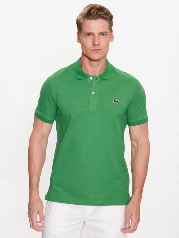 Lacoste Lacoste Тениска с яка и копчета PH4012 Зелен Regular Fit