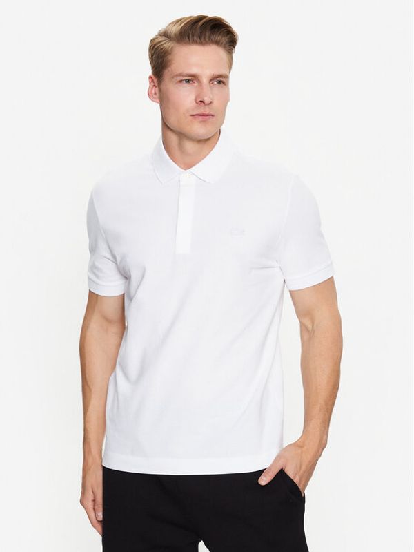 Lacoste Lacoste Тениска с яка и копчета PH5522 Бял Regular Fit