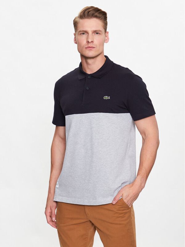 Lacoste Lacoste Тениска с яка и копчета PH8365 Черен Regular Fit