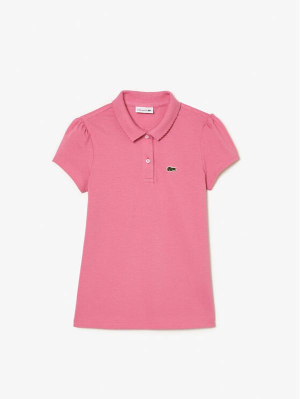 Lacoste Lacoste Тениска с яка и копчета PJ3594 Розов Regular Fit