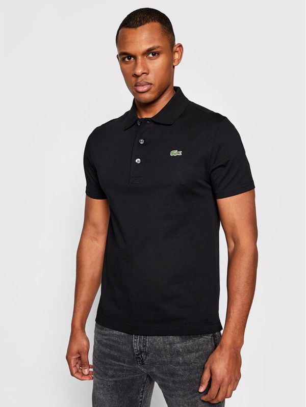 Lacoste Lacoste Тениска с яка и копчета YH4801 Черен Slim Fit