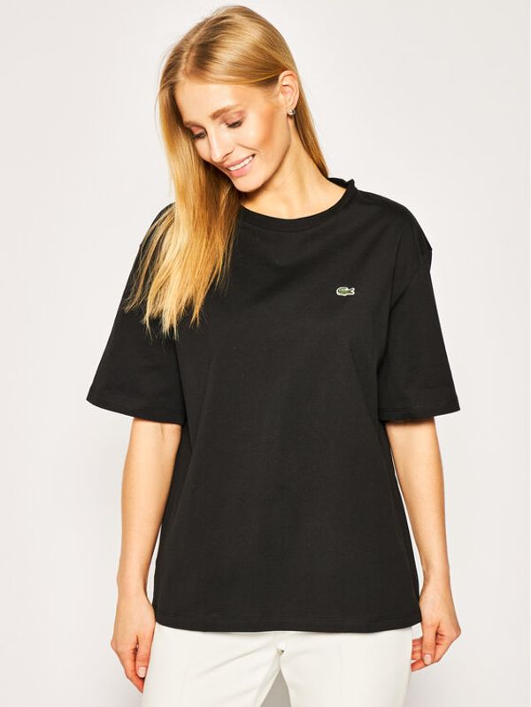 Lacoste Lacoste Тишърт TF5441 Черен Boy Fit