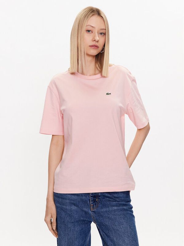 Lacoste Lacoste Тишърт TF5441 Розов Regular Fit