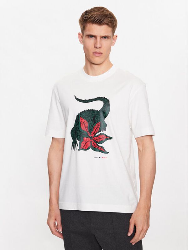 Lacoste Lacoste Тишърт TH8462 Екрю Regular Fit