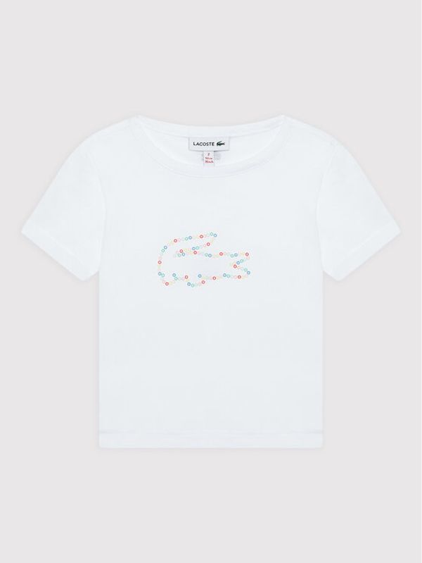 Lacoste Lacoste Тишърт TJ2141 Бял Regular Fit