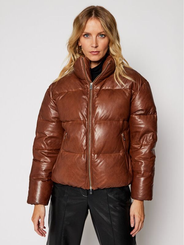 LaMarque LaMarque Кожено яке Iris 4469 Кафяв Regular Fit