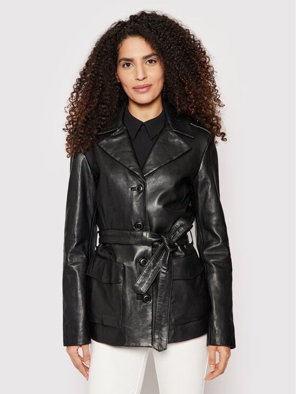LaMarque LaMarque Кожено яке Raphaela Черен Regular Fit