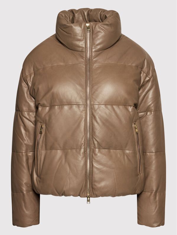 LaMarque LaMarque Пухено яке Iris Кафяв Regular Fit