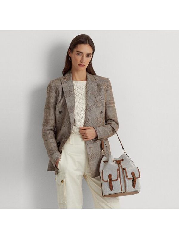 Lauren Ralph Lauren Lauren Ralph Lauren Дамска чанта Andie 25 Pkt 431904729001 Екрю