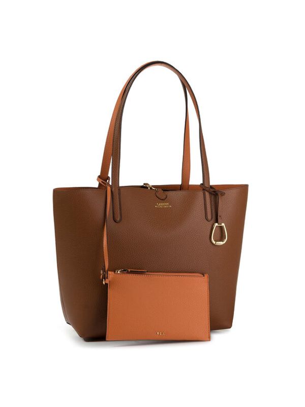 Lauren Ralph Lauren Lauren Ralph Lauren Дамска чанта Rvrsble Tote 431795329002 Оранжев
