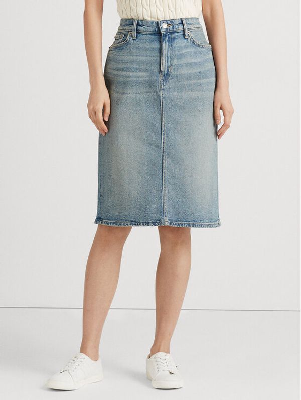 Lauren Ralph Lauren Lauren Ralph Lauren Дънкова пола 200889769001 Син Regular Fit