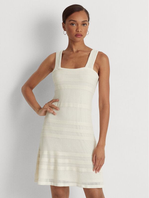 Lauren Ralph Lauren Lauren Ralph Lauren Ежедневна рокля 200902644001 Екрю Regular Fit
