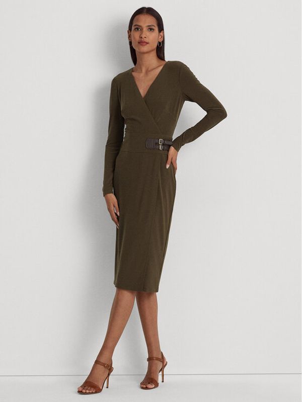 Lauren Ralph Lauren Lauren Ralph Lauren Ежедневна рокля 250751548008 Зелен Regular Fit