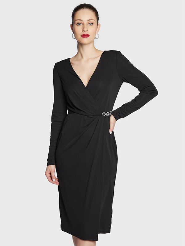 Lauren Ralph Lauren Lauren Ralph Lauren Коктейлна рокля 253895556 Черен Slim Fit