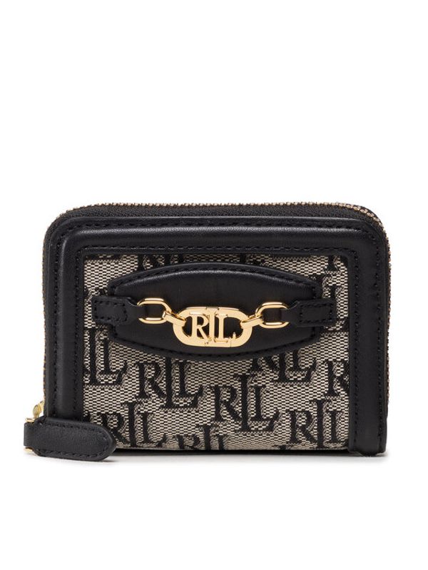 Lauren Ralph Lauren Lauren Ralph Lauren Малък дамски портфейл Ovl Sm Zip 432872650002 Черен