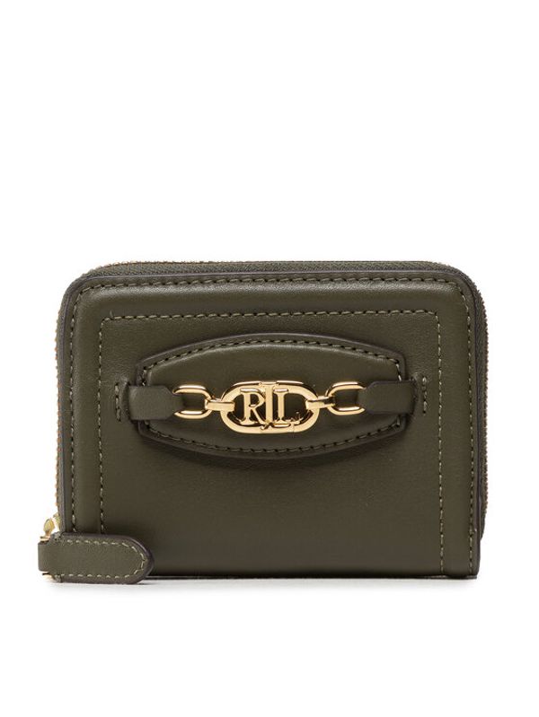Lauren Ralph Lauren Lauren Ralph Lauren Малък дамски портфейл Ovl Smp Zip 432871780004 Зелен