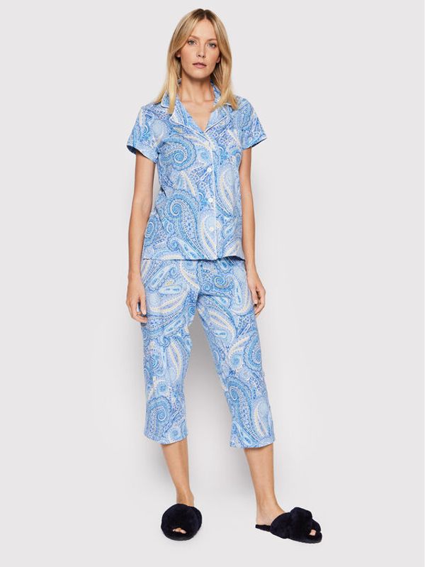 Lauren Ralph Lauren Lauren Ralph Lauren Пижама ILN92151 Син Regular Fit