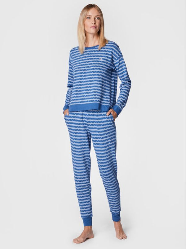 Lauren Ralph Lauren Lauren Ralph Lauren Пижама ILN92192 Син Regular Fit