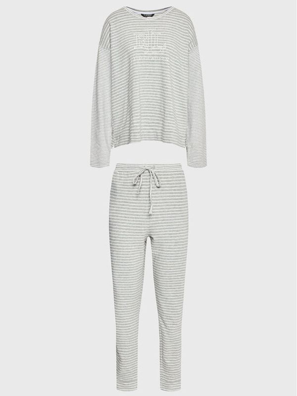 Lauren Ralph Lauren Lauren Ralph Lauren Пижама ILN92232 Сив Regular Fit