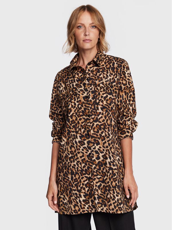 Lauren Ralph Lauren Lauren Ralph Lauren Риза 20381276 Кафяв Regular Fit