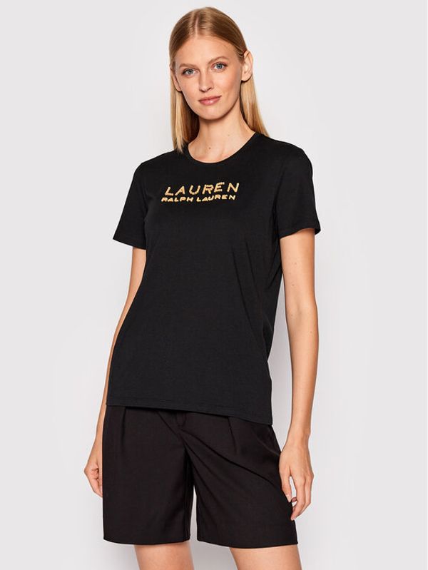 Lauren Ralph Lauren Lauren Ralph Lauren Тишърт 200871850002 Черен Regular Fit