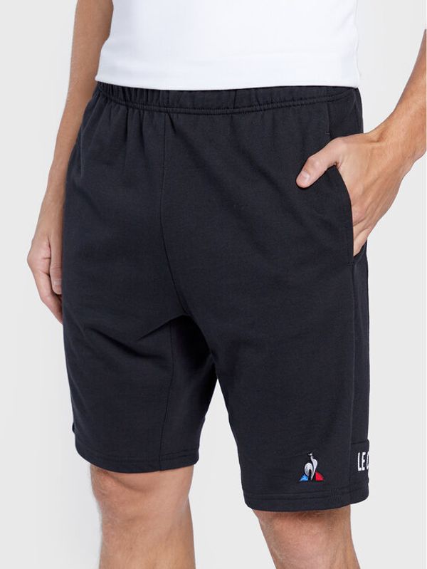 Le Coq Sportif Le Coq Sportif Спортни шорти 2110545 Черен Regular Fit
