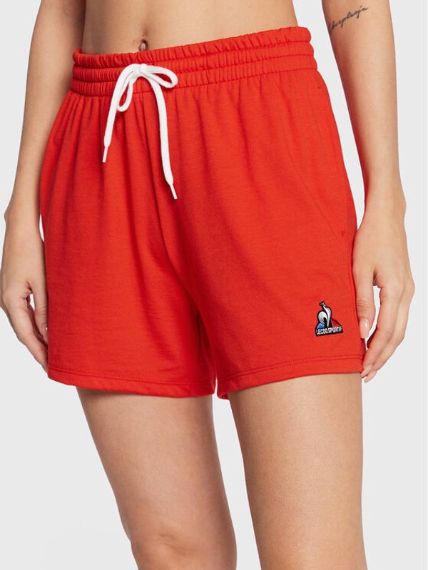 Le Coq Sportif Le Coq Sportif Спортни шорти 2220576 Червен Regular Fit