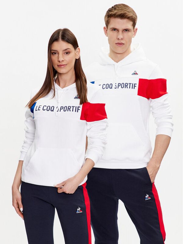 Le Coq Sportif Le Coq Sportif Суитшърт Unisex 2310015 Бял Regular Fit