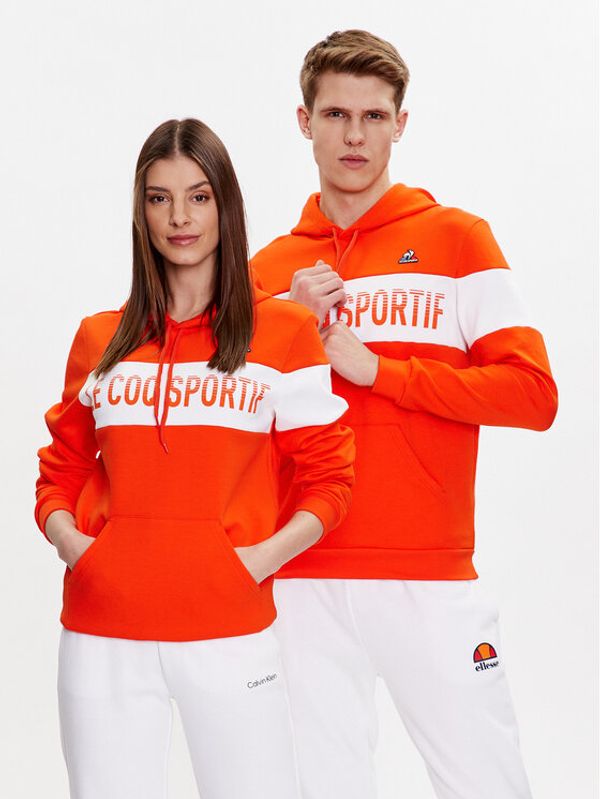 Le Coq Sportif Le Coq Sportif Суитшърт Unisex 2310481 Оранжев Regular Fit