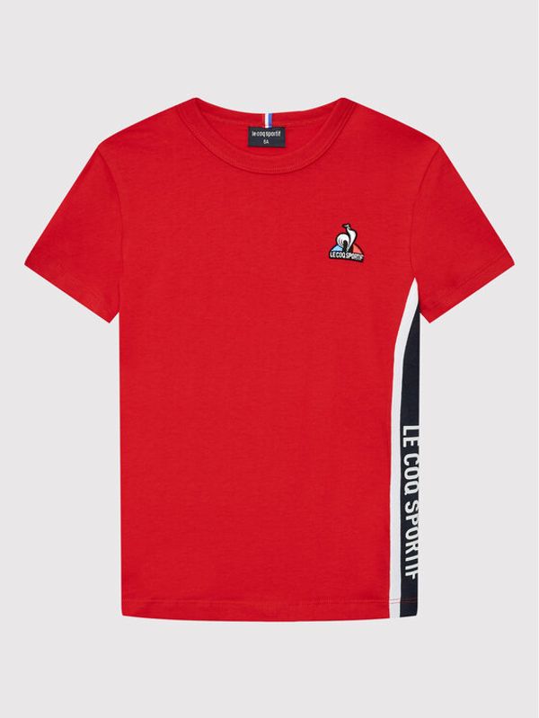 Le Coq Sportif Le Coq Sportif Тишърт 2210495 Червен Regular Fit