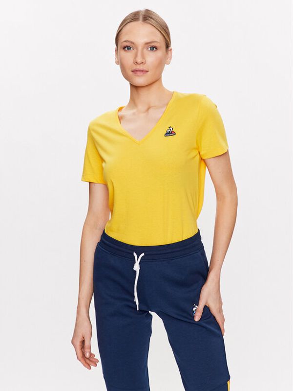 Le Coq Sportif Le Coq Sportif Тишърт 2310427 Жълт Regular Fit