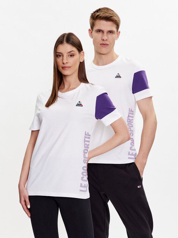 Le Coq Sportif Le Coq Sportif Тишърт Unisex 2310002 Бял Regular Fit