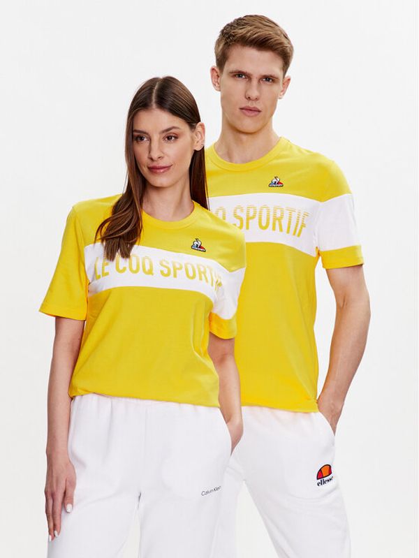 Le Coq Sportif Le Coq Sportif Тишърт Unisex 2310359 Жълт Regular Fit