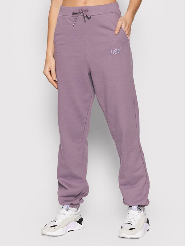 Lee Lee Долнище анцуг L32MTXTZ Виолетов Relaxed Fit