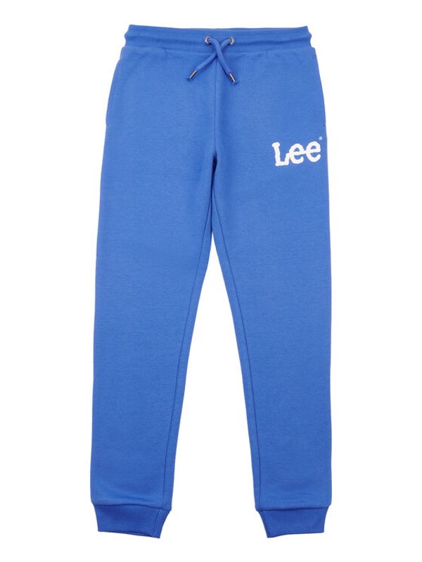 Lee Lee Долнище анцуг Wobbly Graphic LEE0011 Син Regular Fit