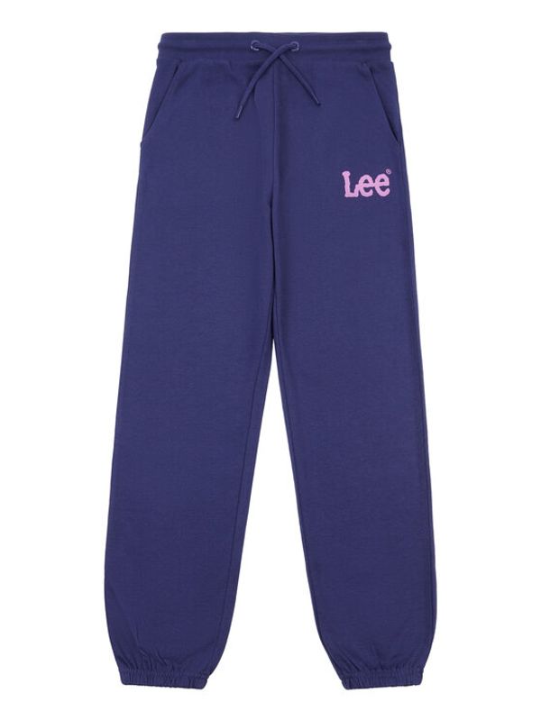 Lee Lee Долнище анцуг Wobbly Graphic LEG5097 Син Regular Fit
