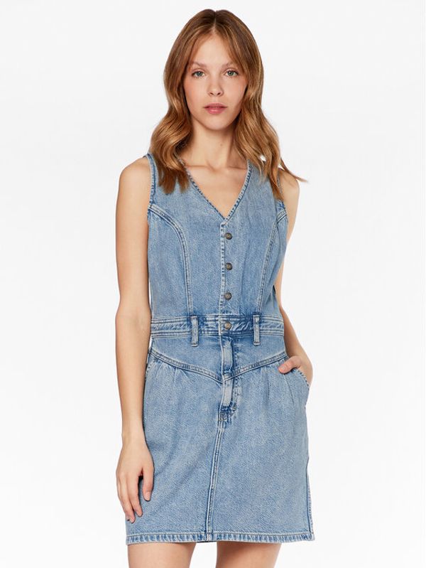 Lee Lee Дънкова рокля L51PHLB20 Син Regular Fit