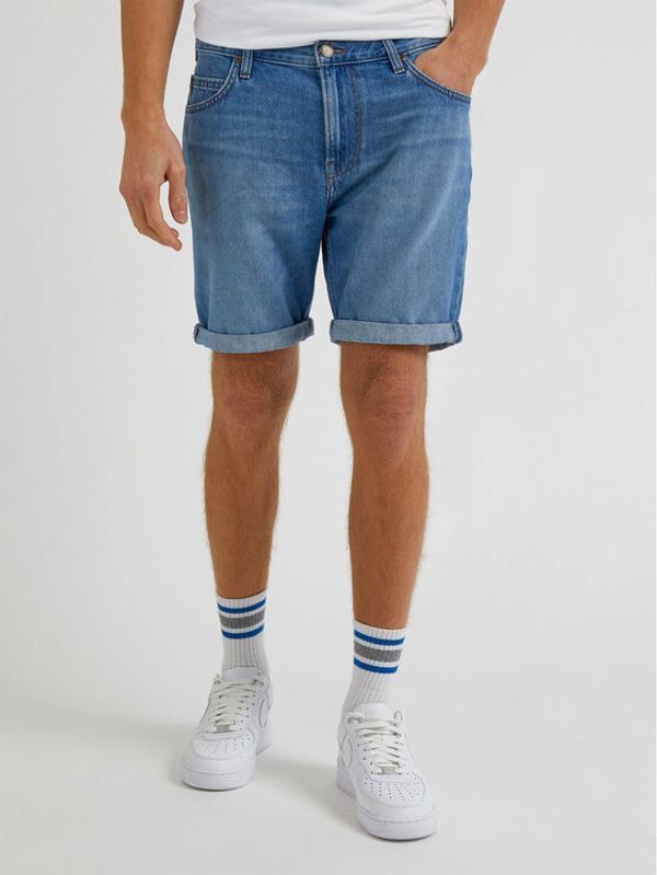 Lee Lee Дънкови шорти Rider L73FHVB69 Син Slim Fit