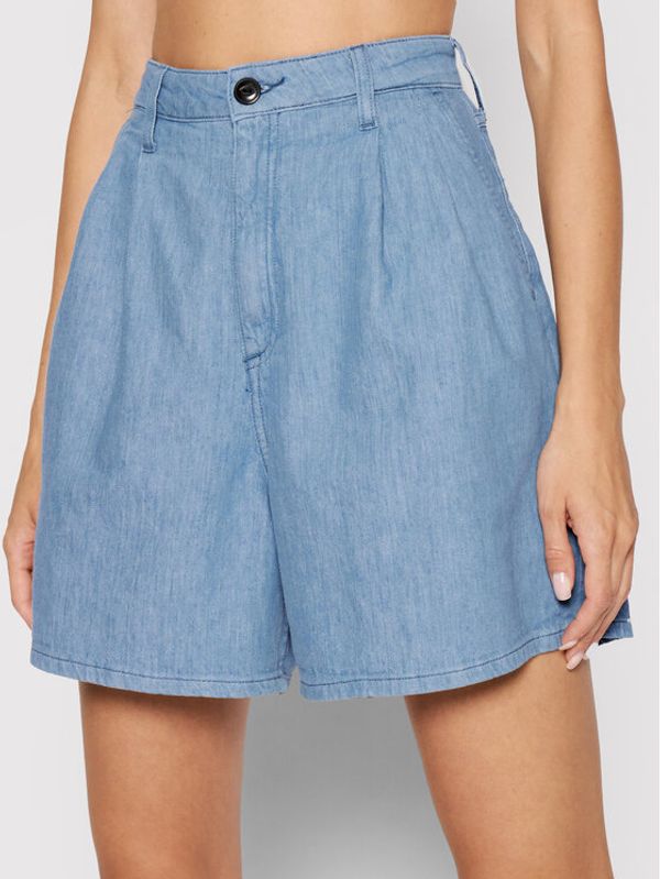 Lee Lee Дънкови шорти Stella Pleated L37ANBYK Син Regular Fit