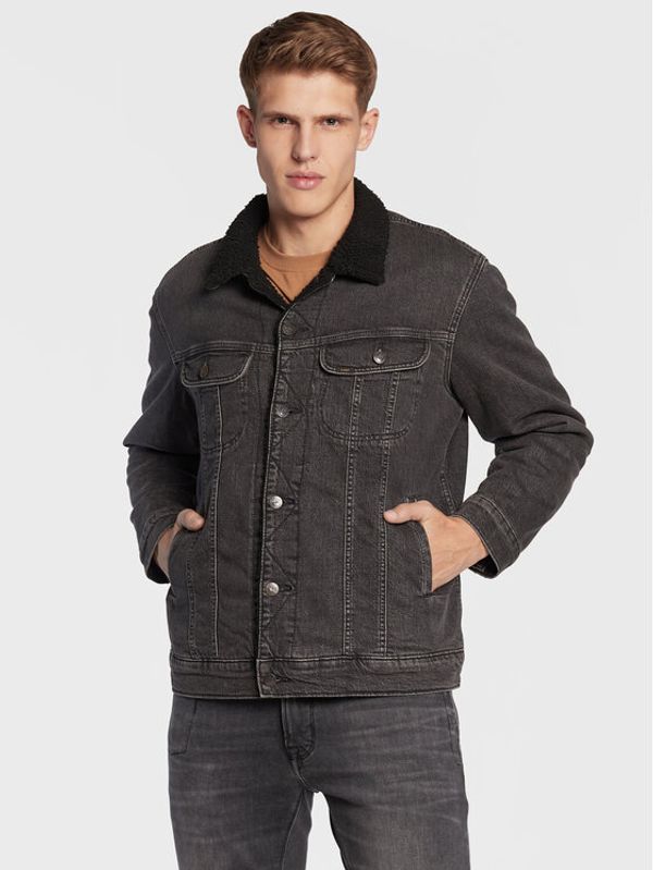 Lee Lee Дънково яке Sherpa L87ABBFC Черен Regular Fit