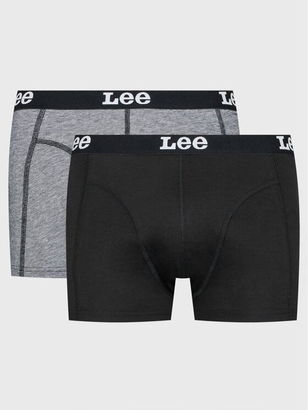 Lee Lee Комплект 2 чифта боксерки Union LP03CK86 Черен