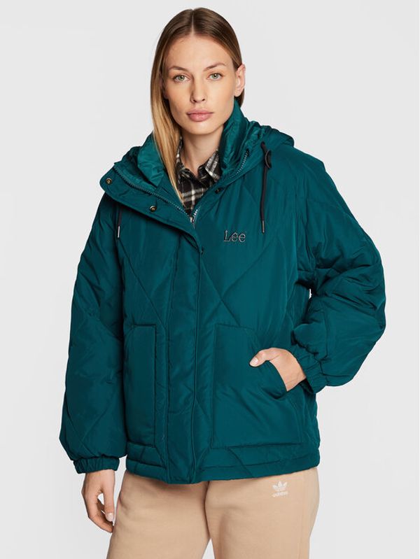 Lee Lee Пухено яке L55LEV96 112320695 Зелен Relaxed Fit