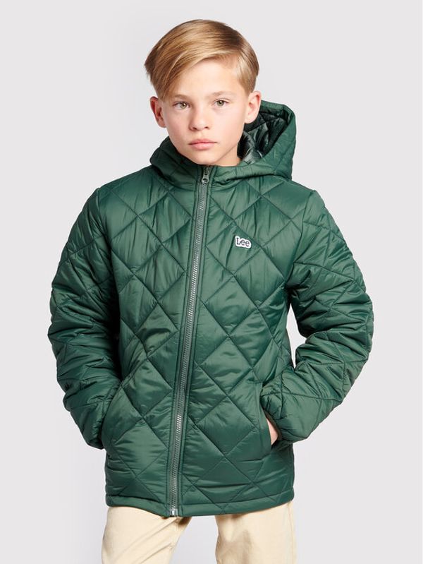 Lee Lee Пухено яке LEE0038 Зелен Regular Fit