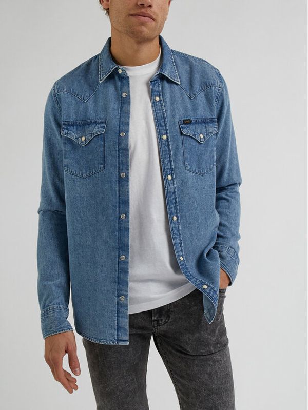 Lee Lee Риза L66WCUA29 Син Regular Fit