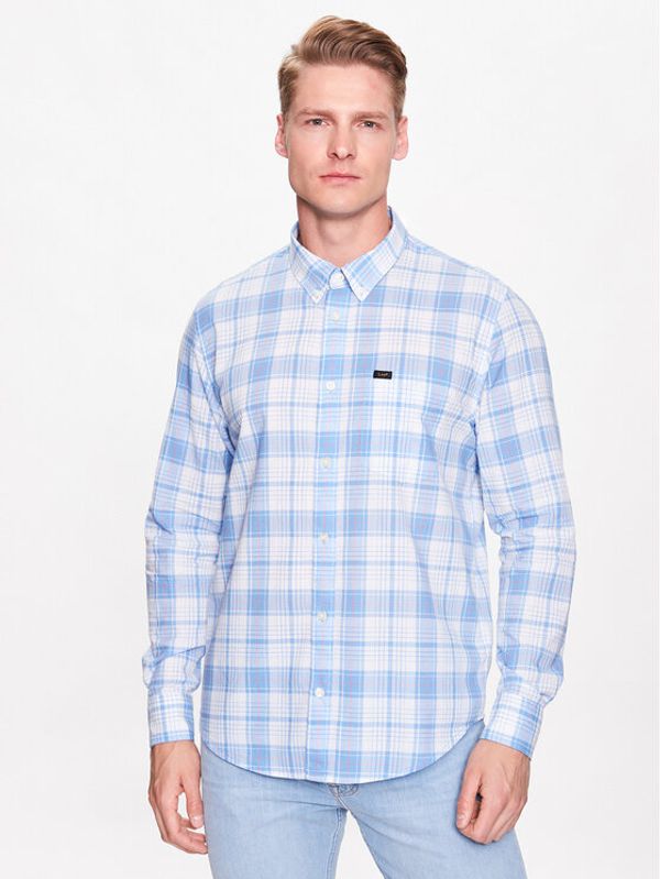 Lee Lee Риза L880BAA29 Син Regular Fit