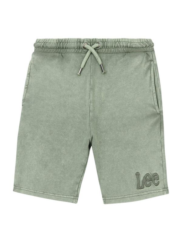 Lee Lee Шорти от плат Tonal LEE0133 Зелен Regular Fit