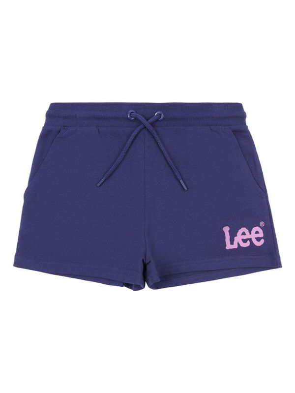 Lee Lee Спортни шорти Wobbly Graphic LEG5092 Син Regular Fit