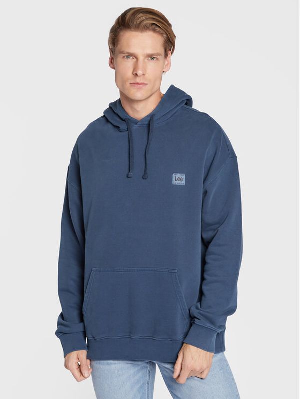 Lee Lee Суитшърт Core L84WTJ54 112324000 Тъмносин Relaxed Fit